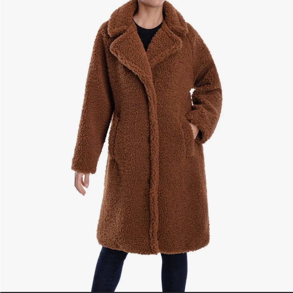 Women’s Lucky Brand Pecan Brown Teddy Coat